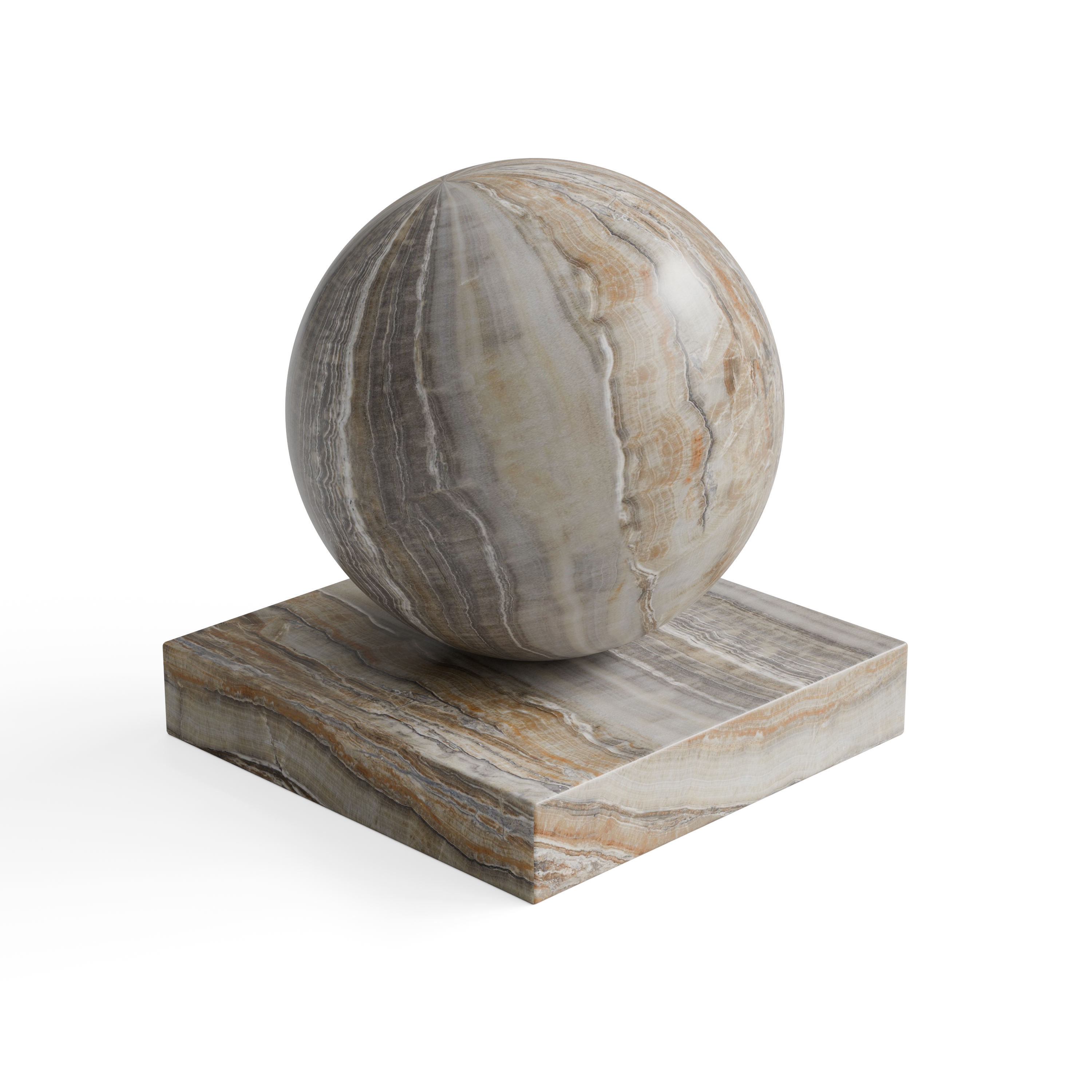 Onice Grigio - Grey Banded Onyx-Look Surface — Hero view