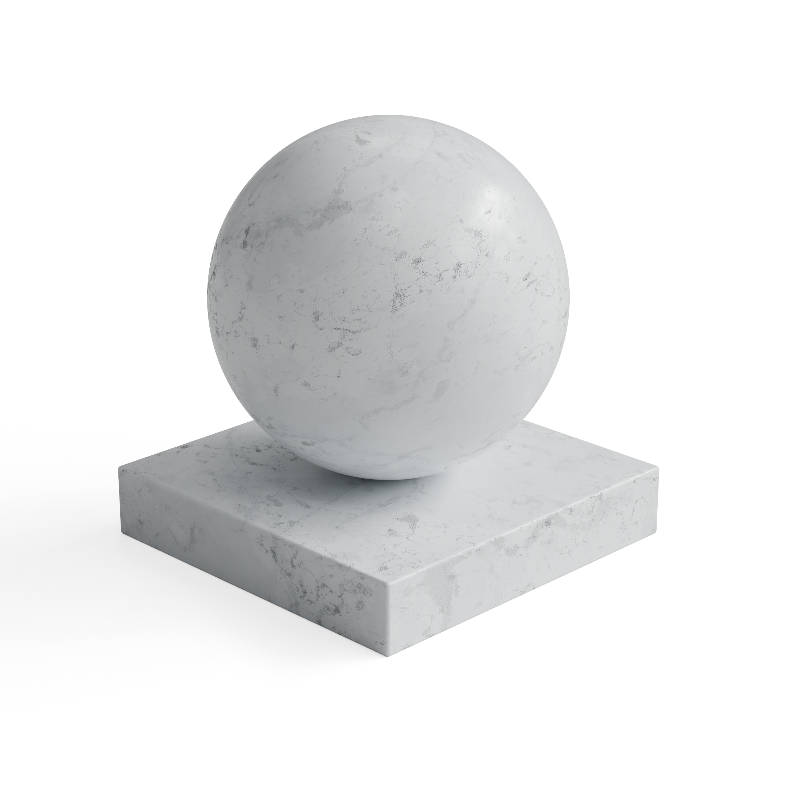 Marble 45 - Cool white grey-veined marble — Hero view