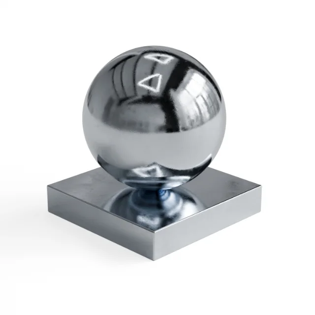 Metal 110 - Bright silver mirror-polished metal — Hero view