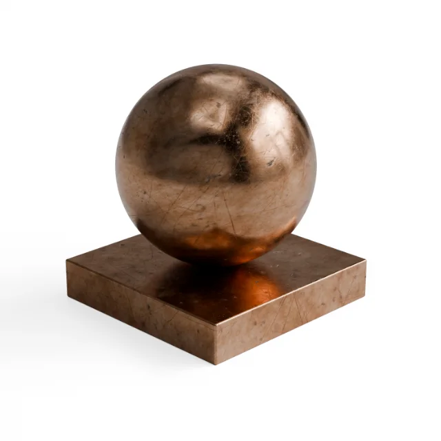 Metal 106 - Copper-brown tarnished metal — Hero view
