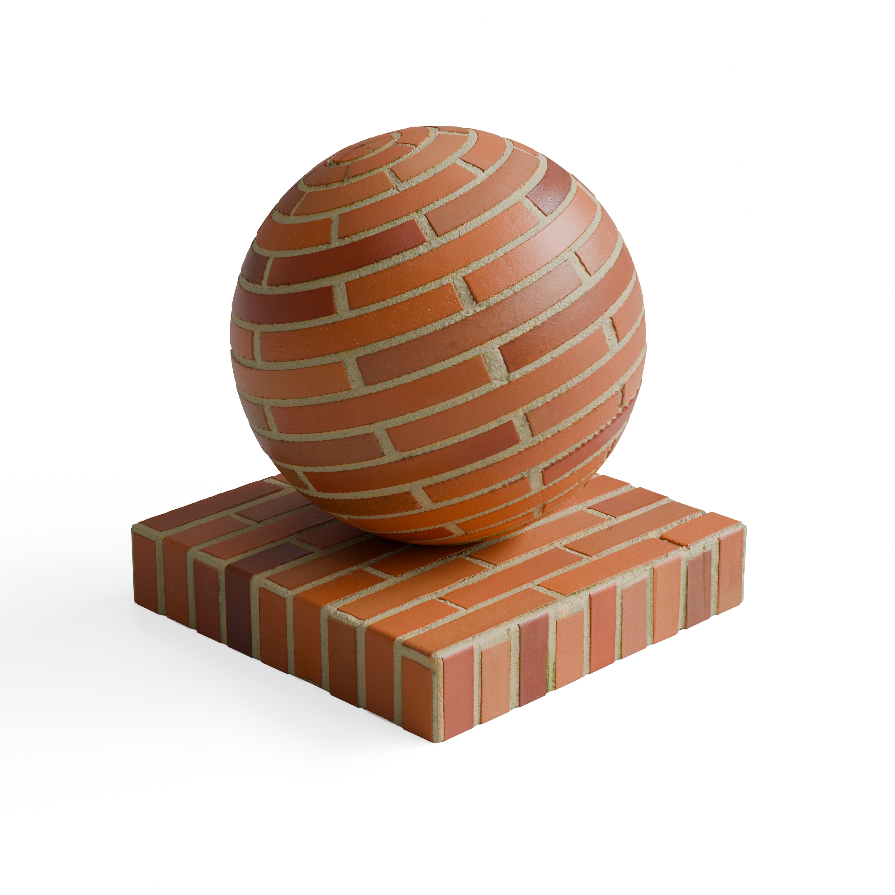 Brick 103 - Red-orange uniform brick — Hero view