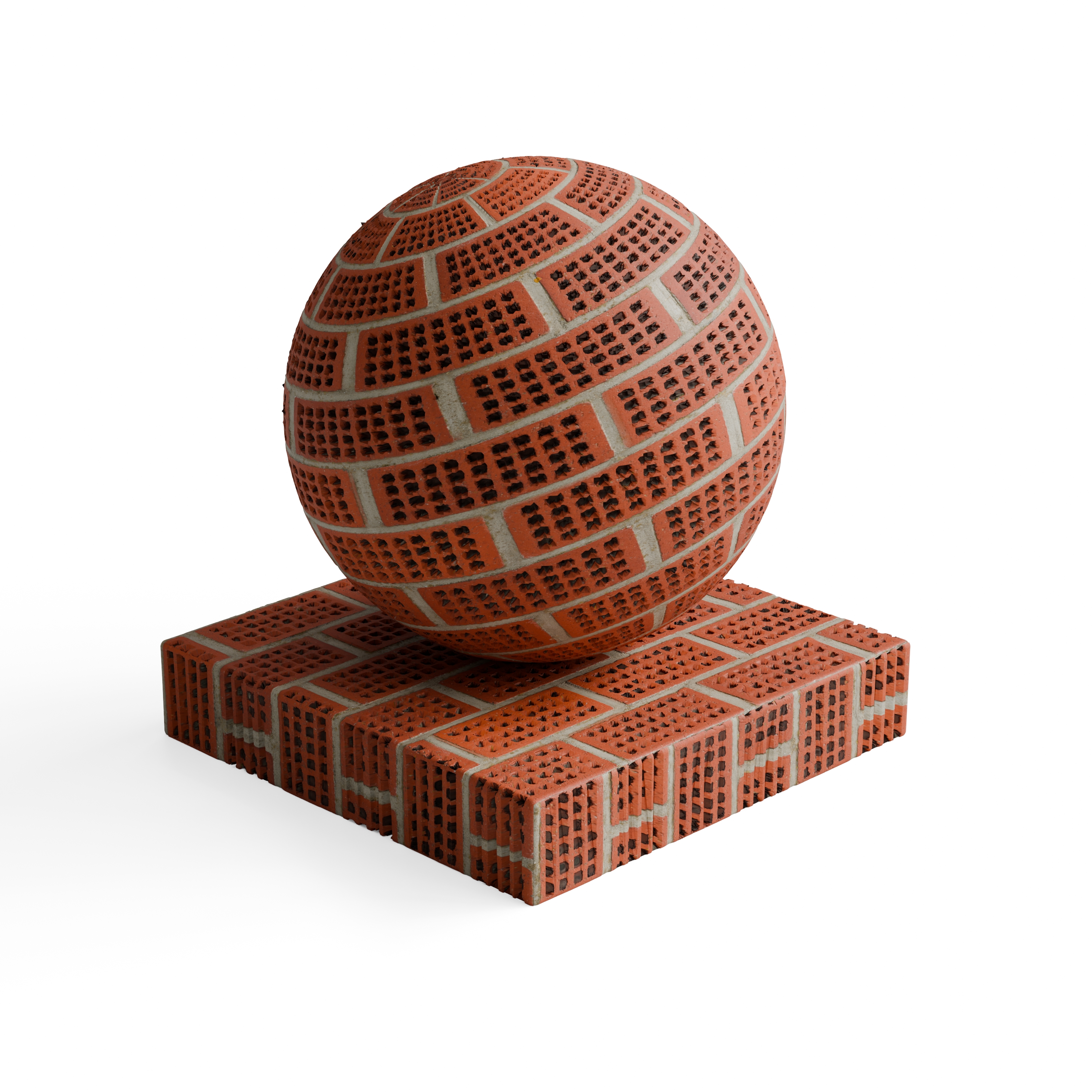 Brick 99 - Red perforated clay block — Hero view
