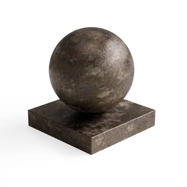 Metal 111 - Brown mottled weathered metal — Hero view