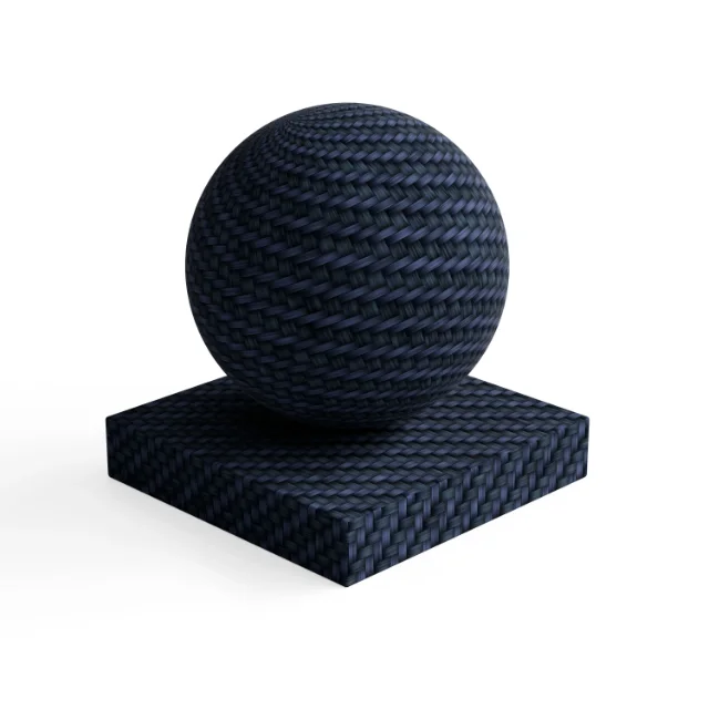 Fabric 112 - Navy Chunky Woven Fabric — Hero view