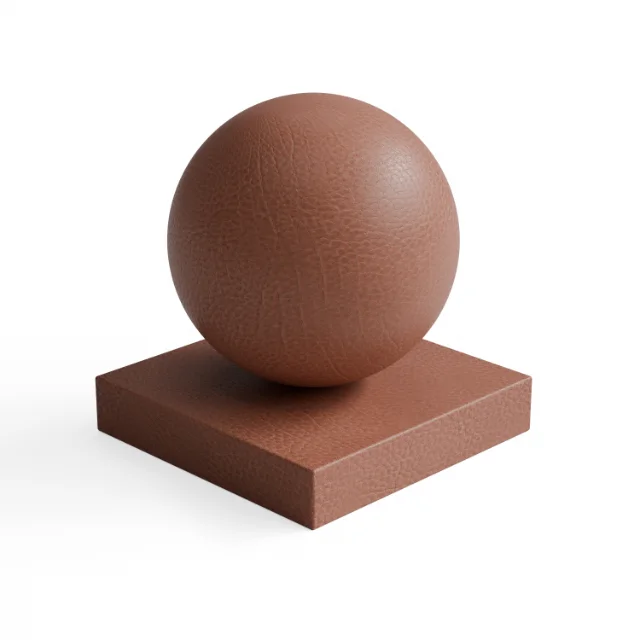 Leather 29 - Terracotta Pebbled Leather — Hero view