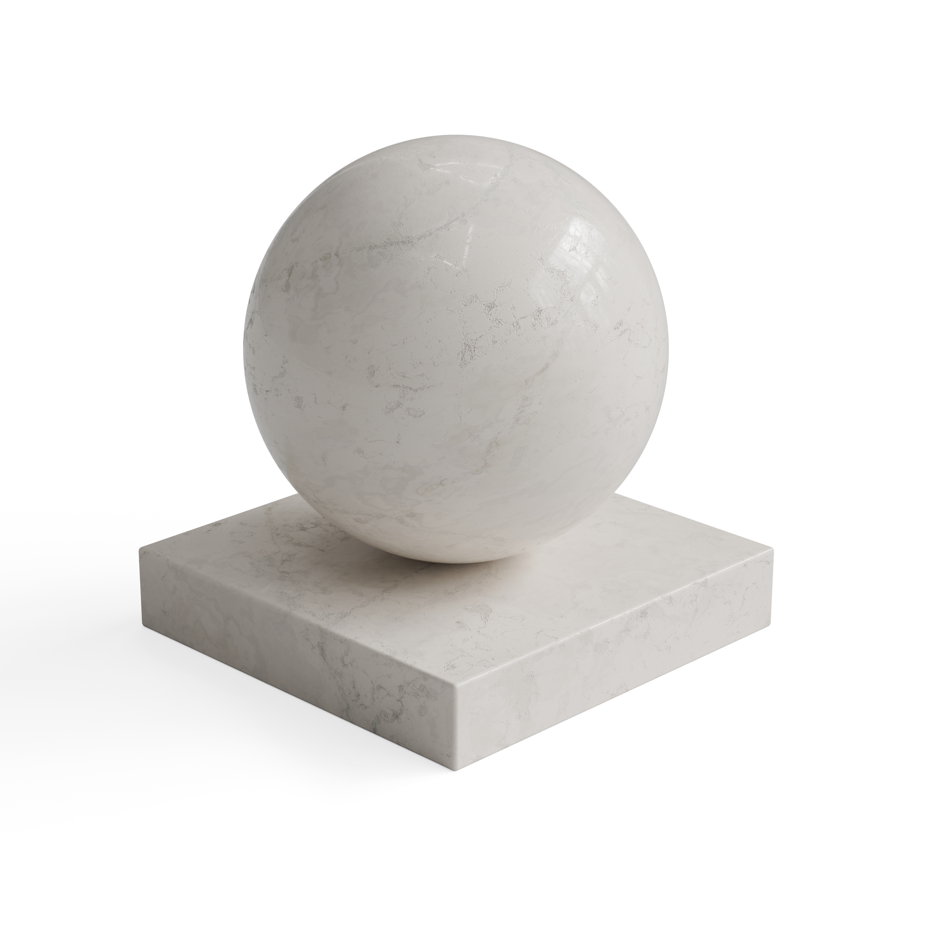 Marble 44 - Warm ivory softly veined marble — Hero view