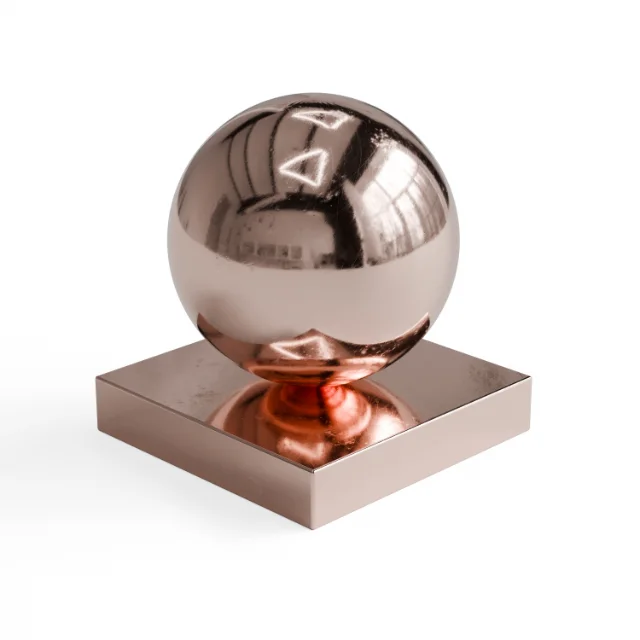 Metal 182 - Rose-copper lightly marked polished metal — Hero view