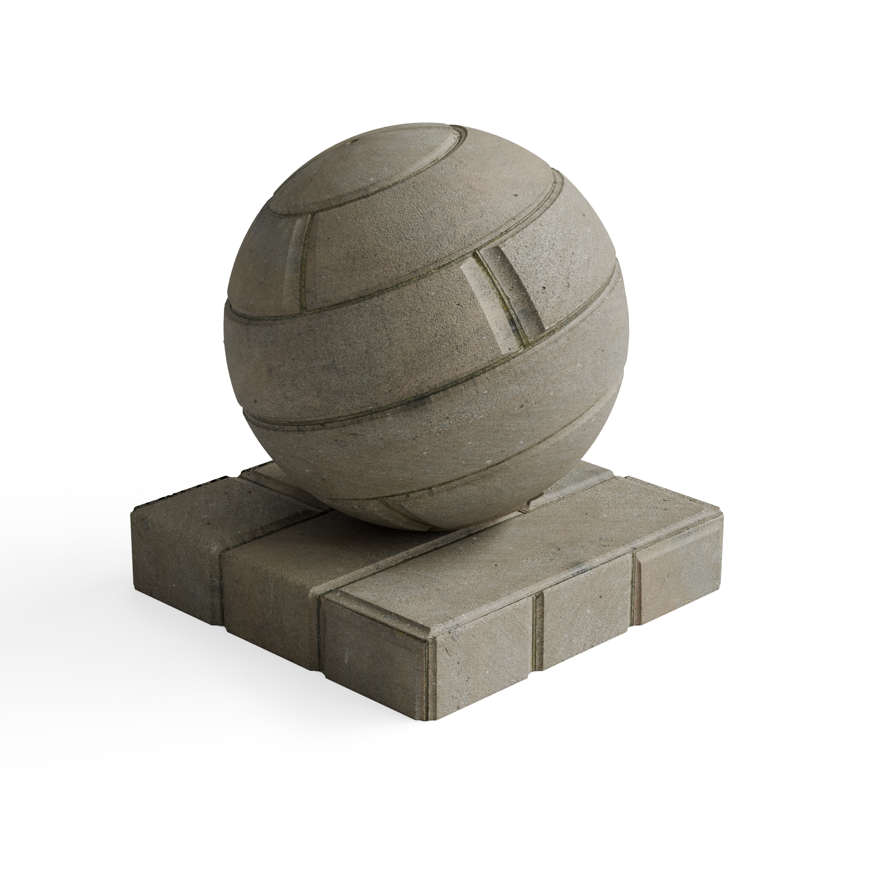 Brick 68 - Taupe grey rough blockwork — Hero view