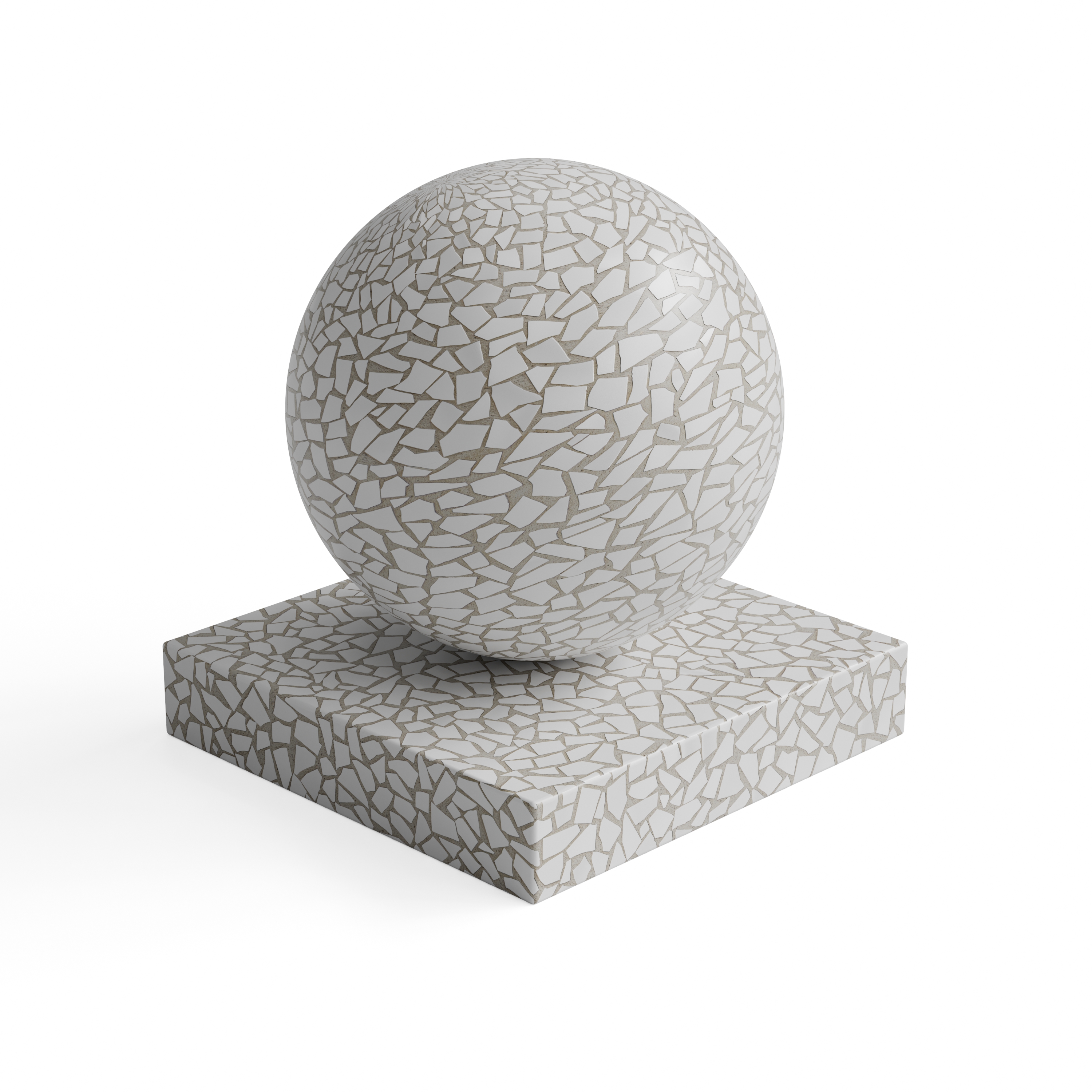 Chipped and Broken Tile Surface - Version 2 — Hero view