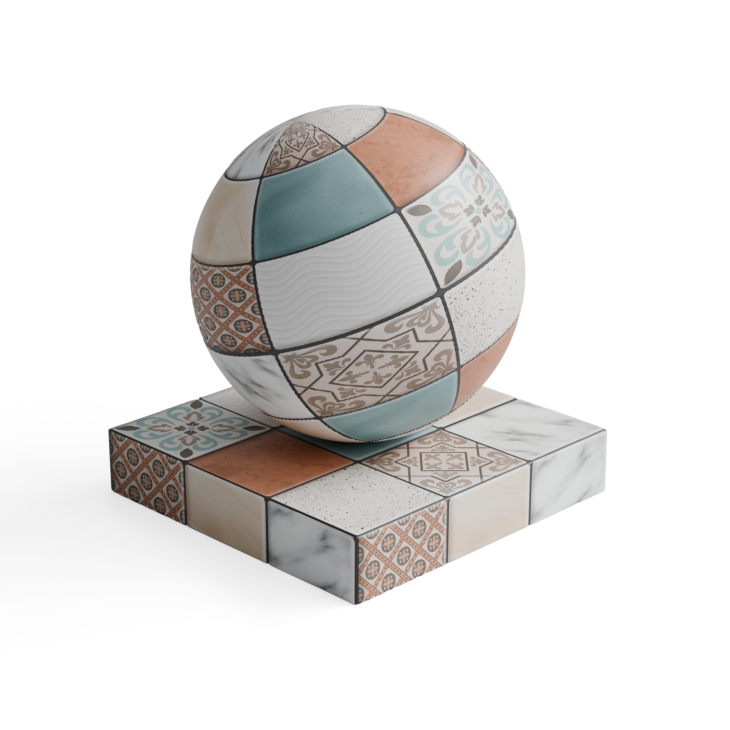 Moroccan - Multicolour Patterned Tiles — Hero view