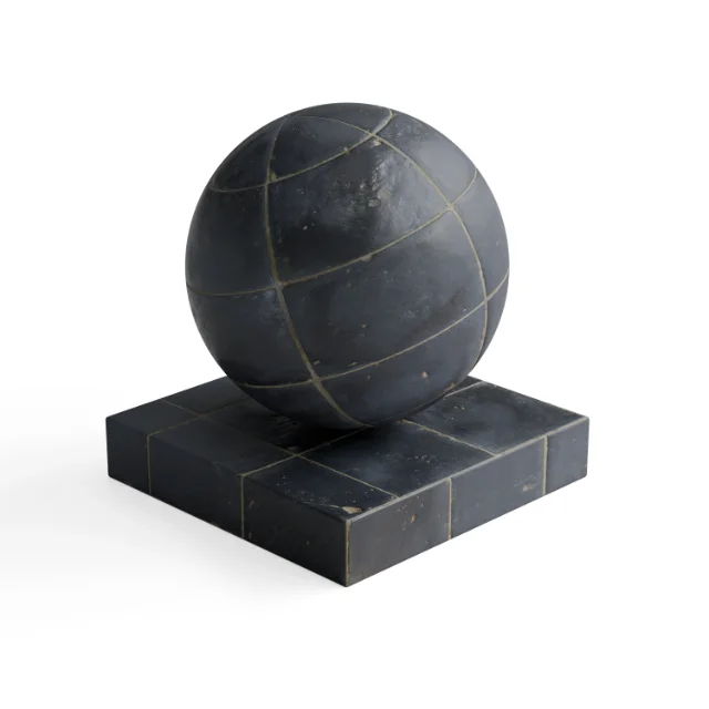 Tile 319 - Charcoal Stone-Look Square Tiles — Hero view