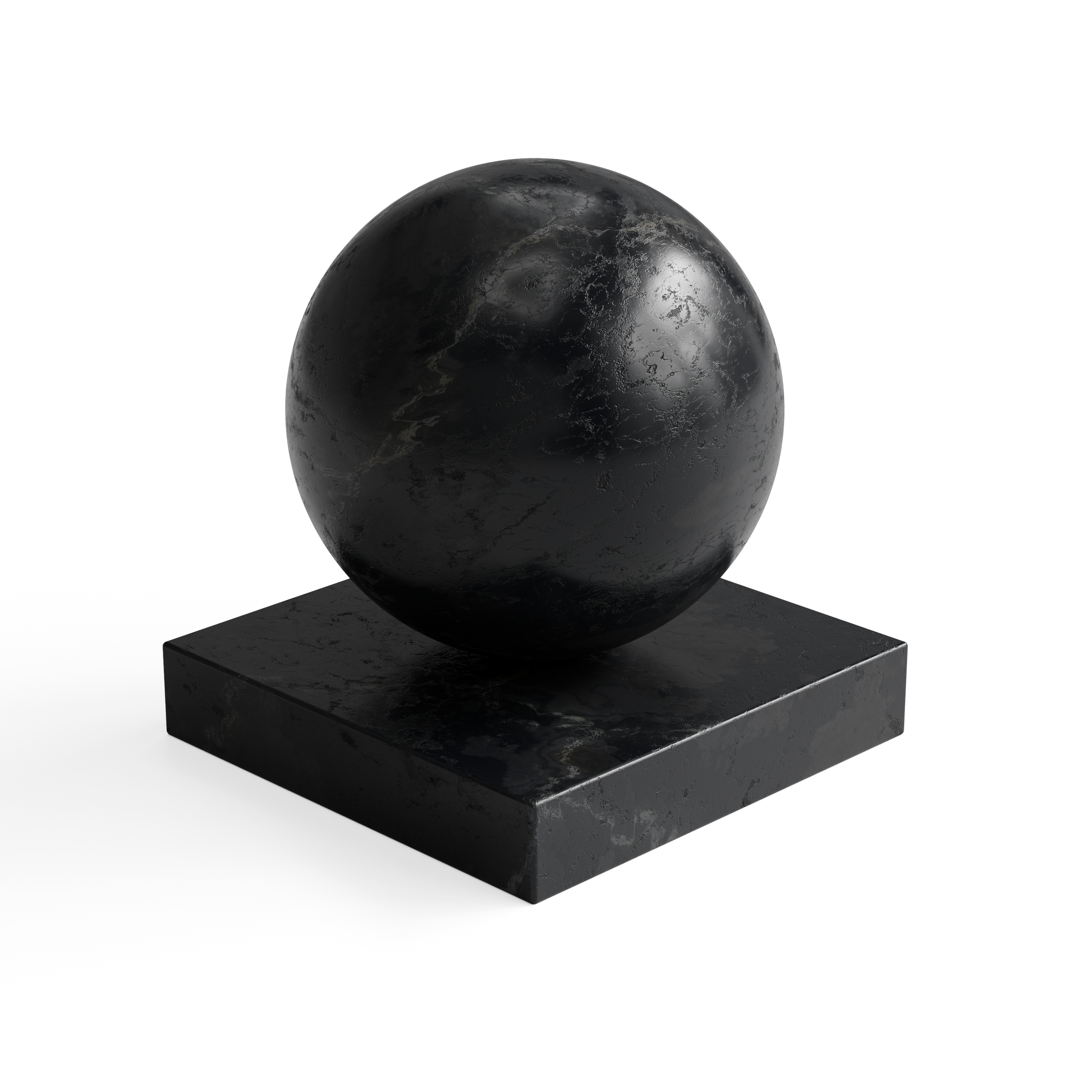 Marble 42 - Black mottled marble — Hero view