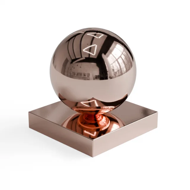 Metal 181 - Rose-copper mirror-polished metal — Hero view