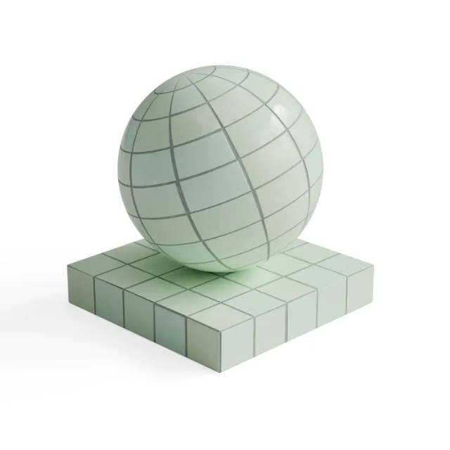 Tile 306 - Sage Green Square Tiles — Hero view