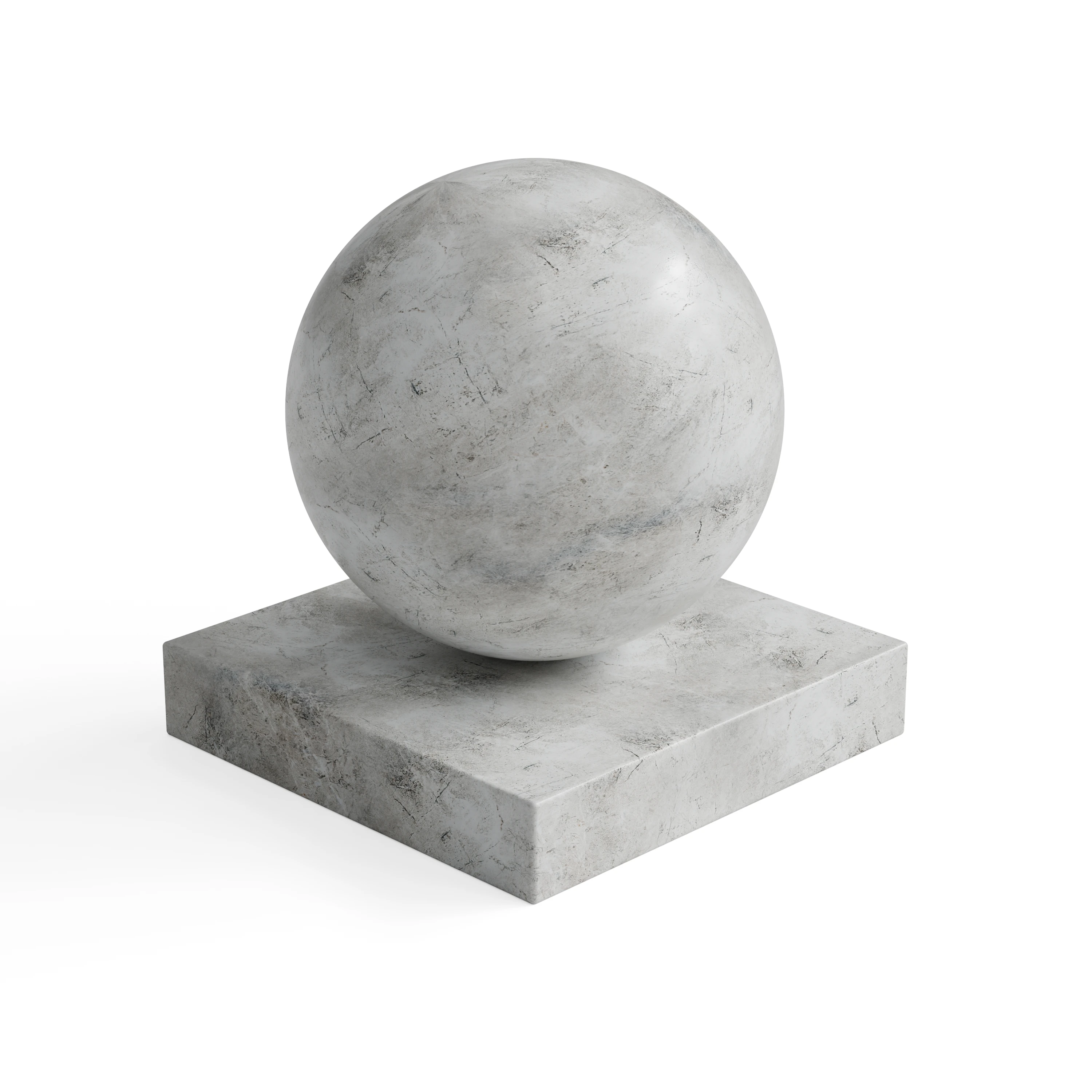 Stone 91 - Cloudy white stone — Hero view