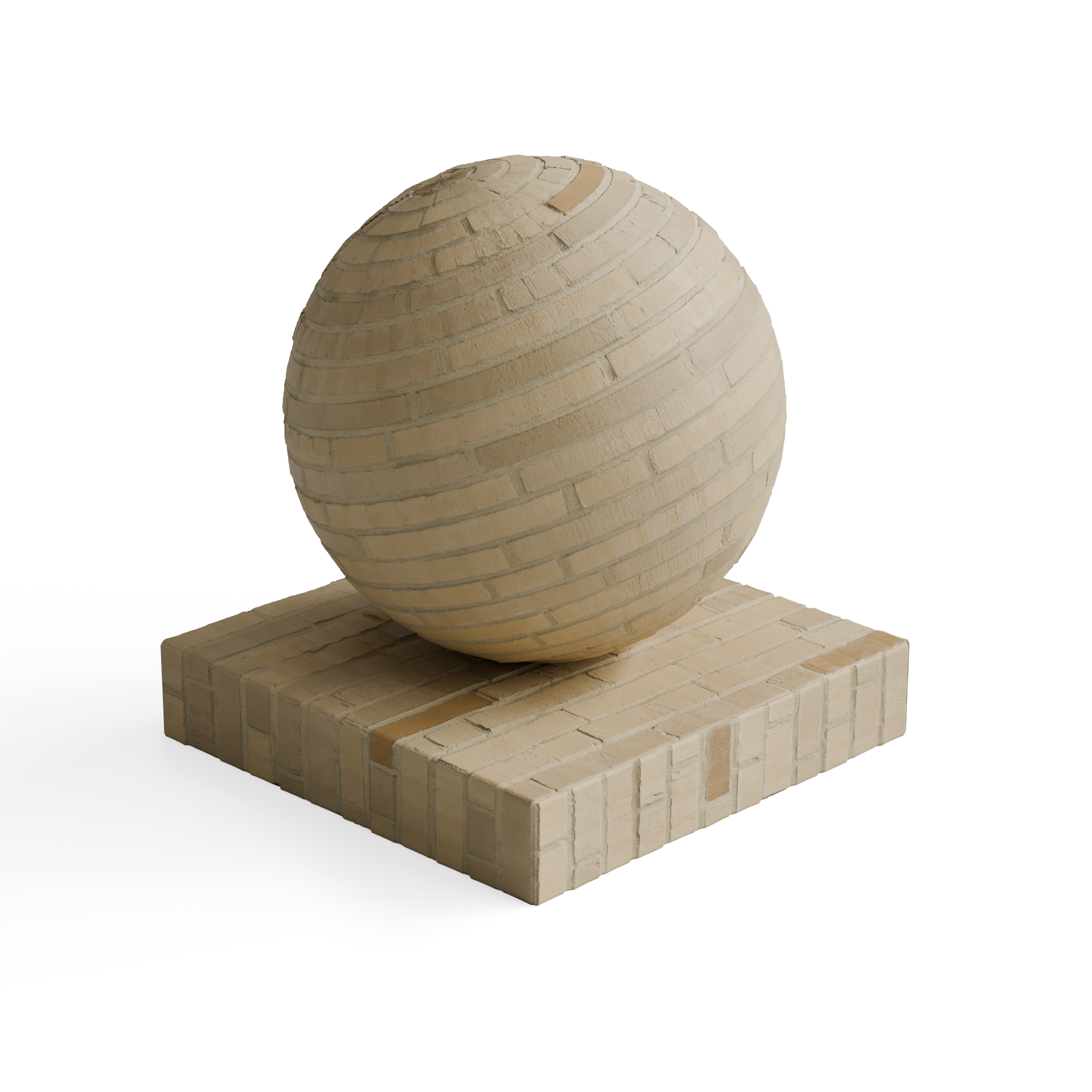 Brick 104 - Warm beige fine masonry — Hero view