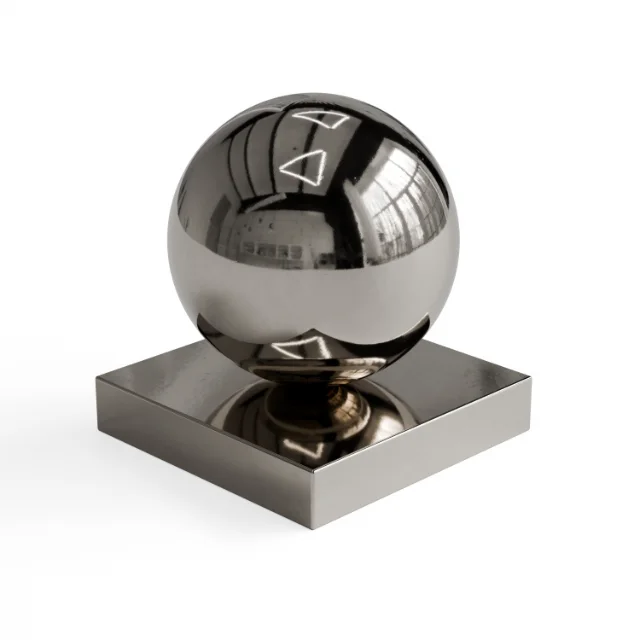 Metal 187 - Warm dark silver mirror metal — Hero view