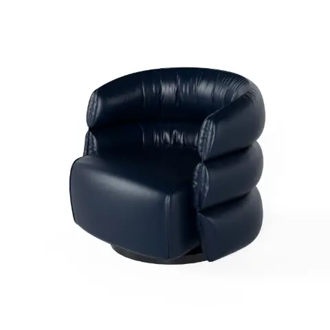 Natuzzi Couture Swivel Armchair