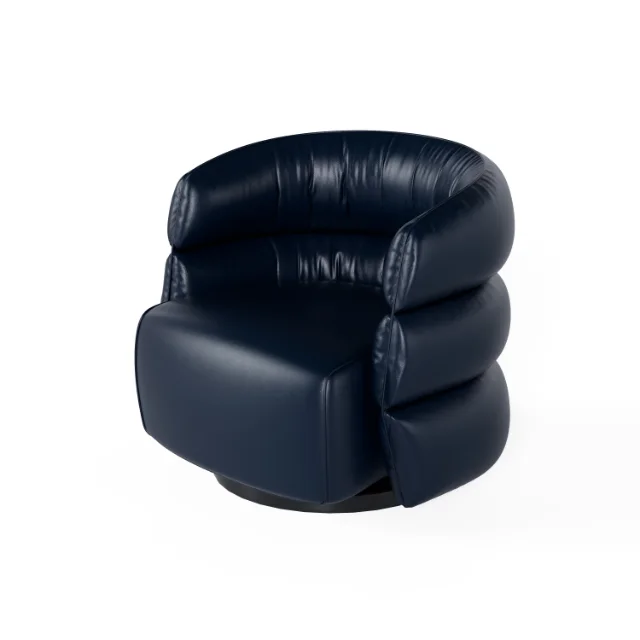 Natuzzi Couture Swivel Armchair — Hero view