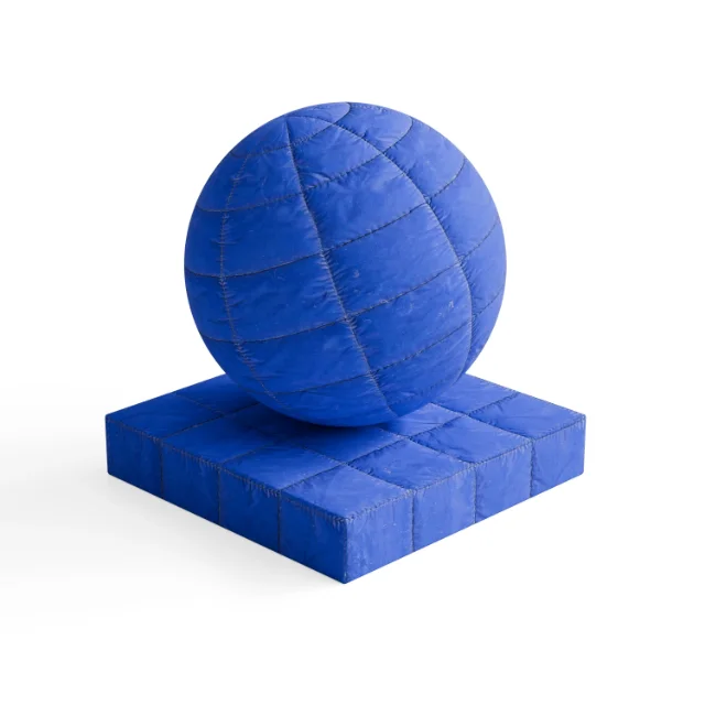 Fabric 146 - Royal Blue Quilted Fabric — Hero view