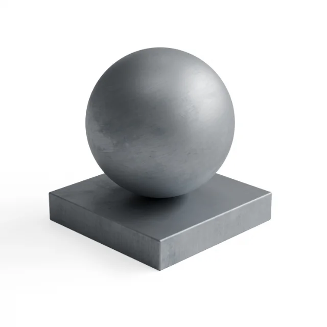 Metal 109 - Silver-grey satin metal — Hero view
