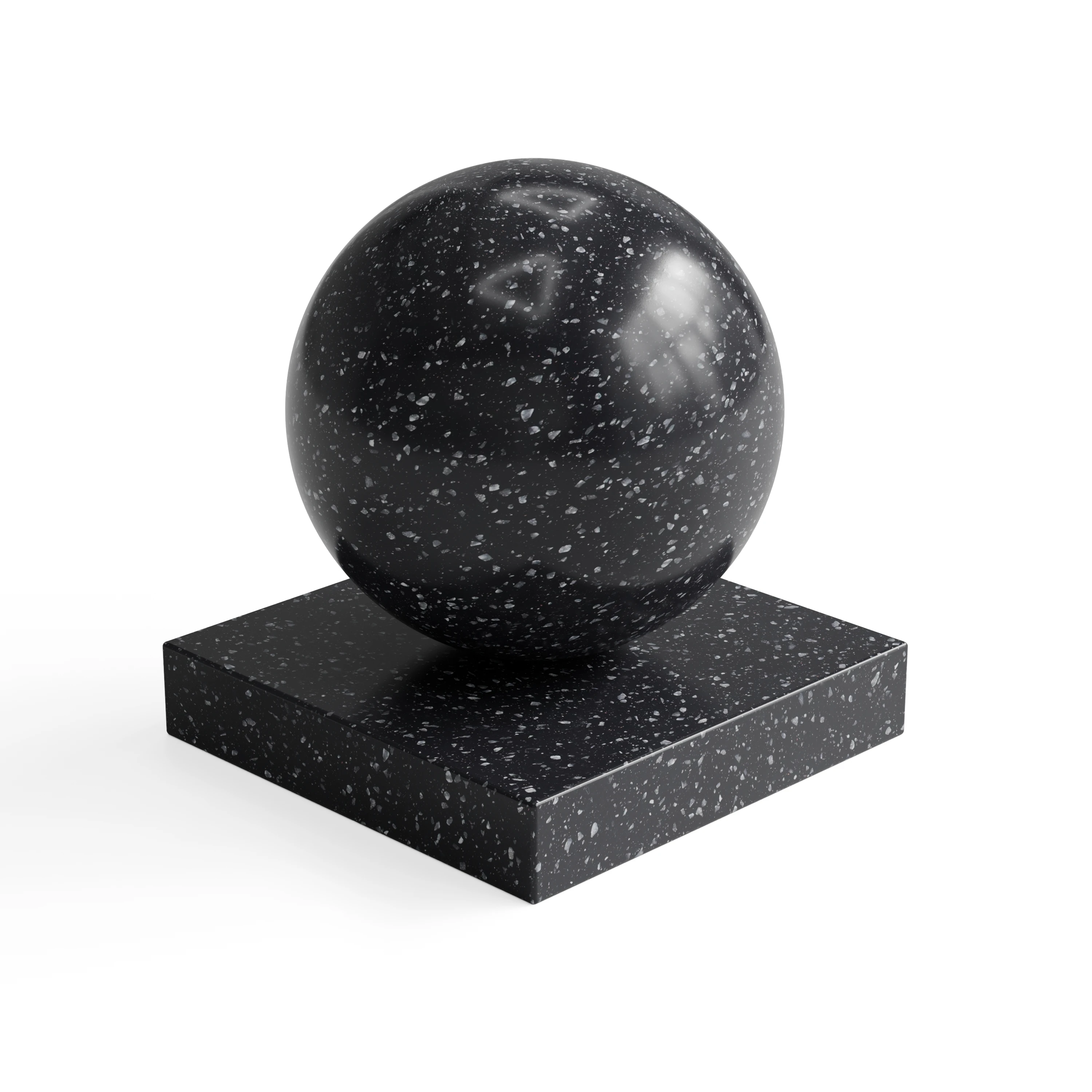 Marble 17 - Black stone with pale flecks — Hero view