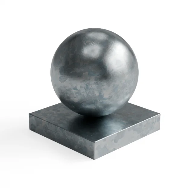 Metal 195 - Blue-grey cloudy glossy metal — Hero view