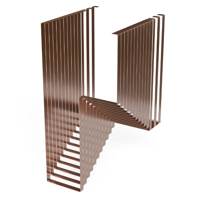 Stairs 1 - Sculptural Metal Staircase — Hero view