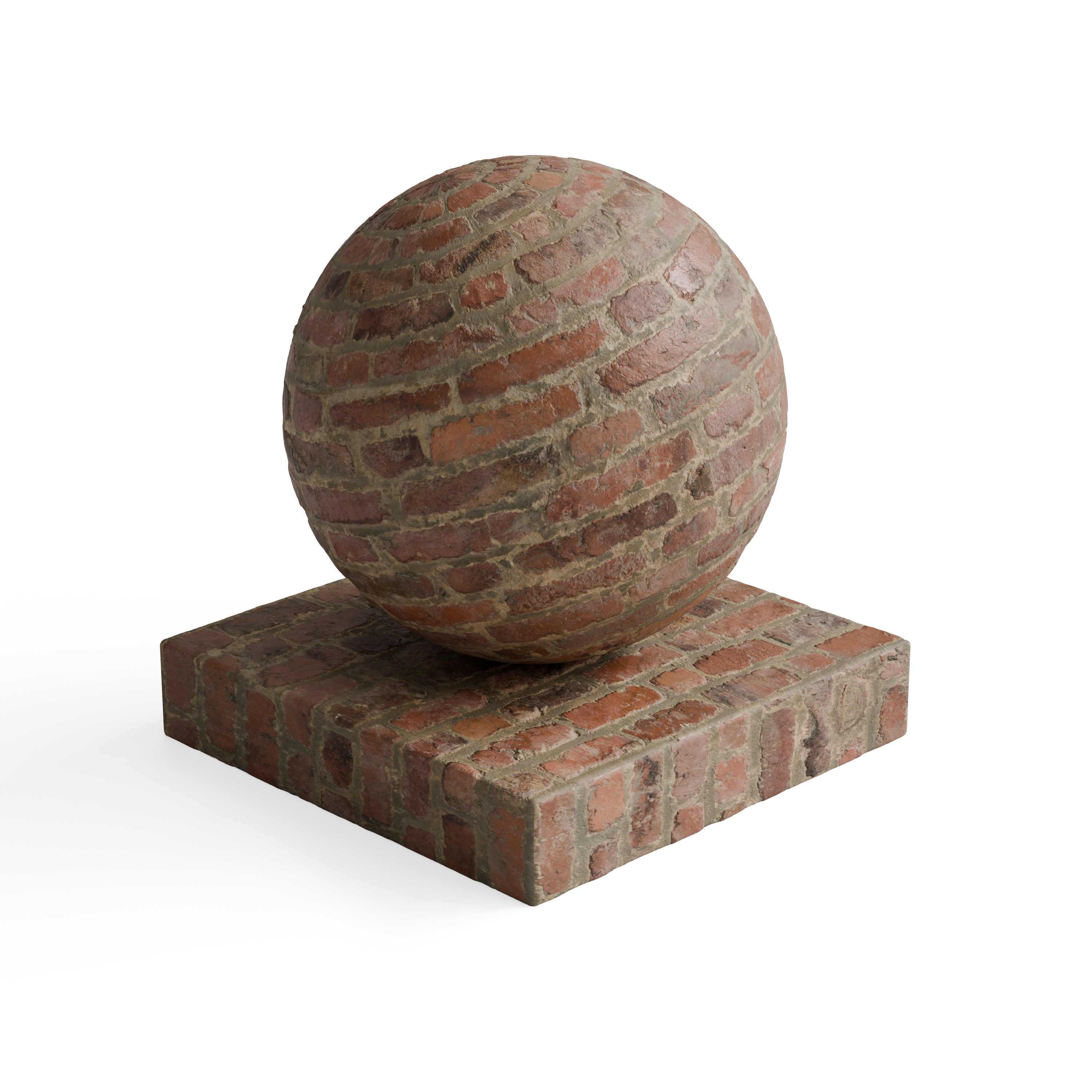 Brick 105 - Muted brown-red weathered brick — Hero view