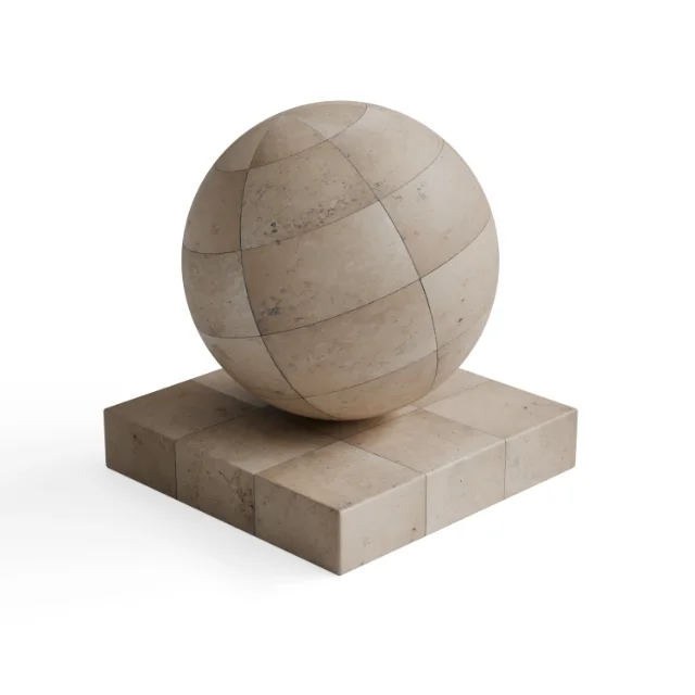 Tile 461 - Warm Beige Natural-Look Floor Tiles — Hero view