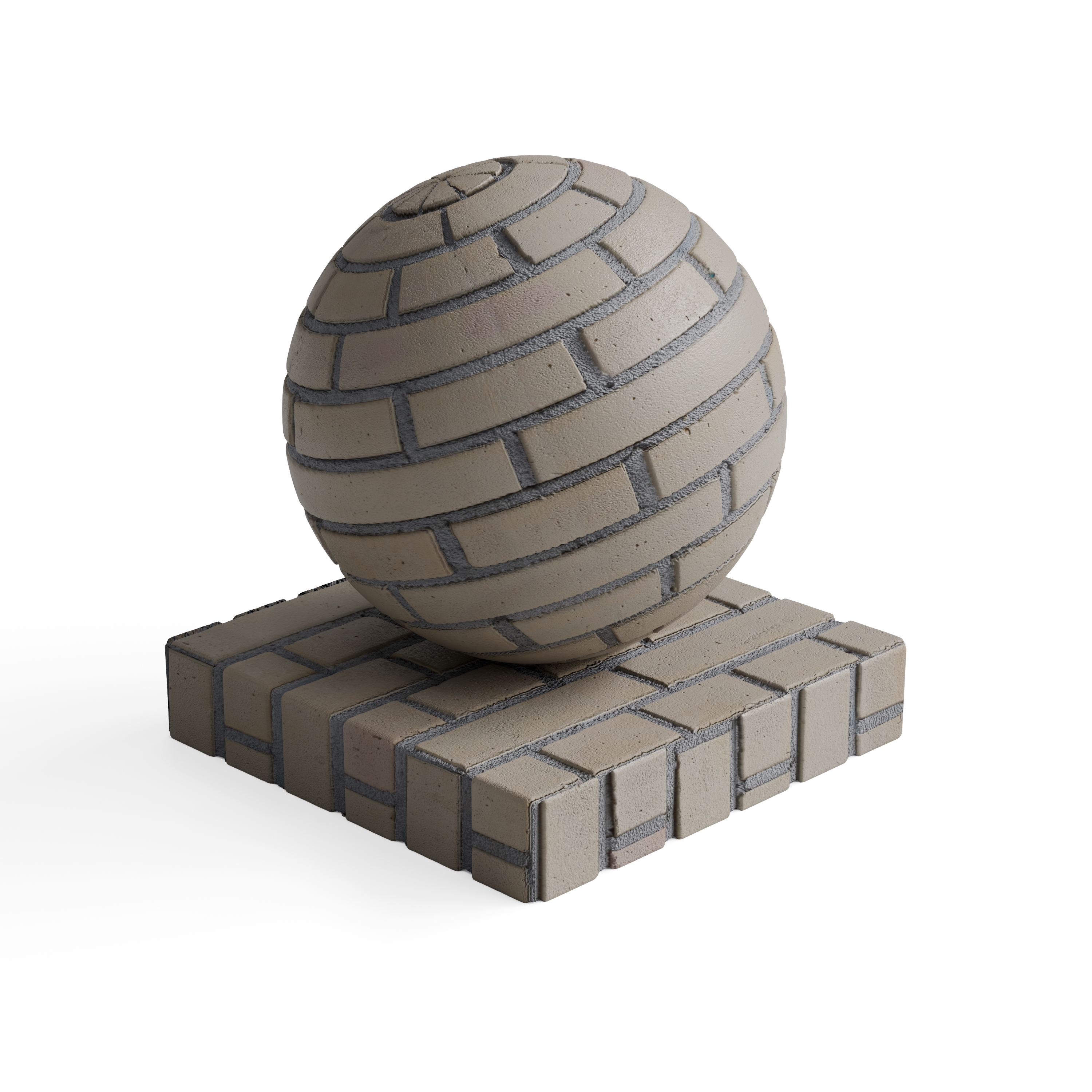 Brick 2 - Warm grey rectangular brick — Hero view