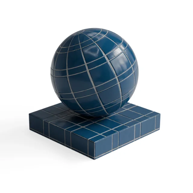 Tile 448 - Clean Navy Blue Small Square Tiles — Hero view