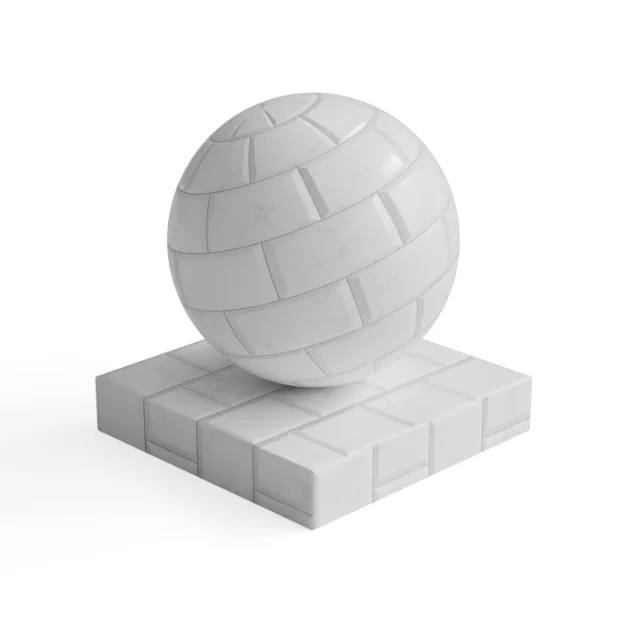 Tile 313 - White Beveled Subway Tiles — Hero view