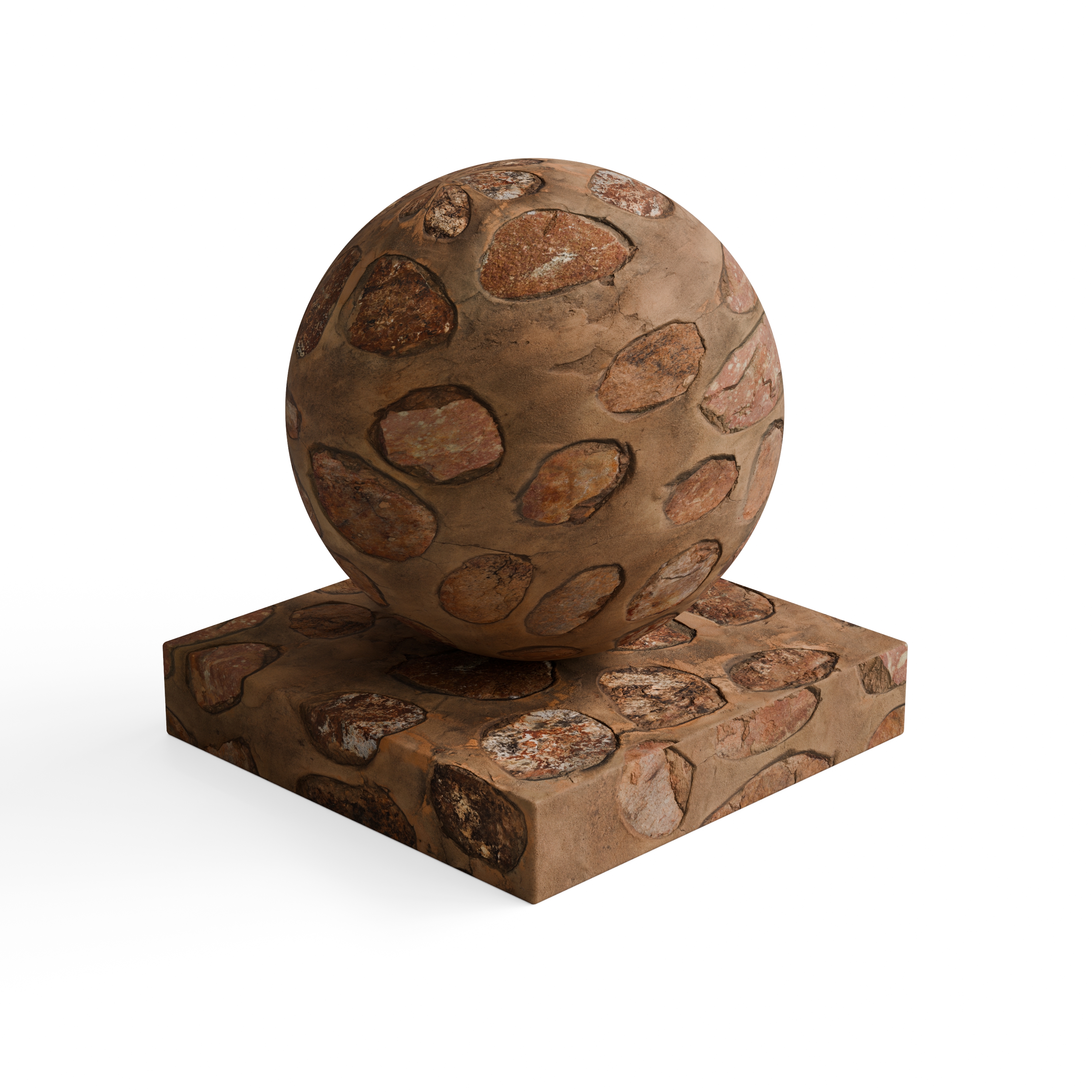 Concrete 217 - Rock Embedded Concrete Wall — Hero view