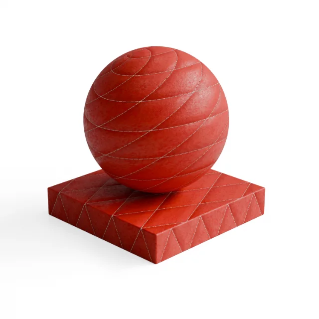 Leather 46 - Red Single-Stitched Leather — Hero view