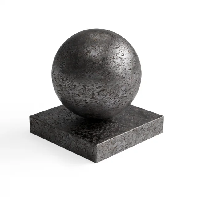 Metal 103 - Dark brown heavily pitted metal — Hero view