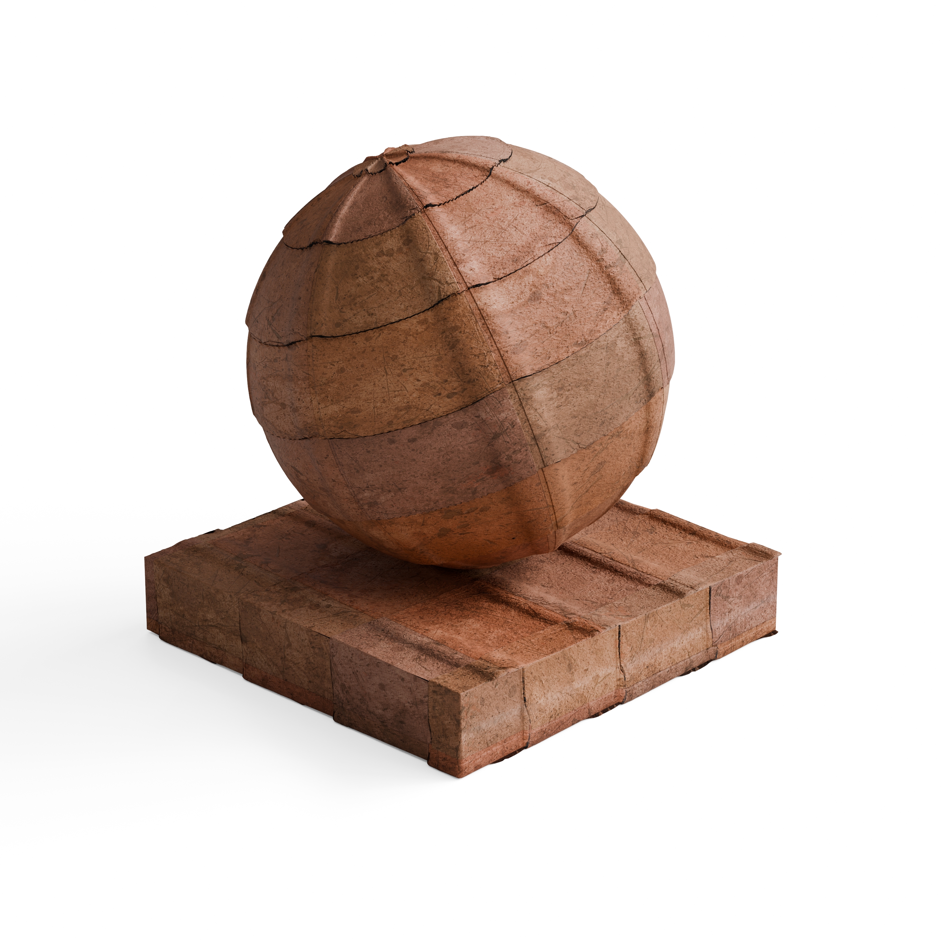 Concrete Roofing 49 - Weathered Terracotta-Toned Surface — Hero view