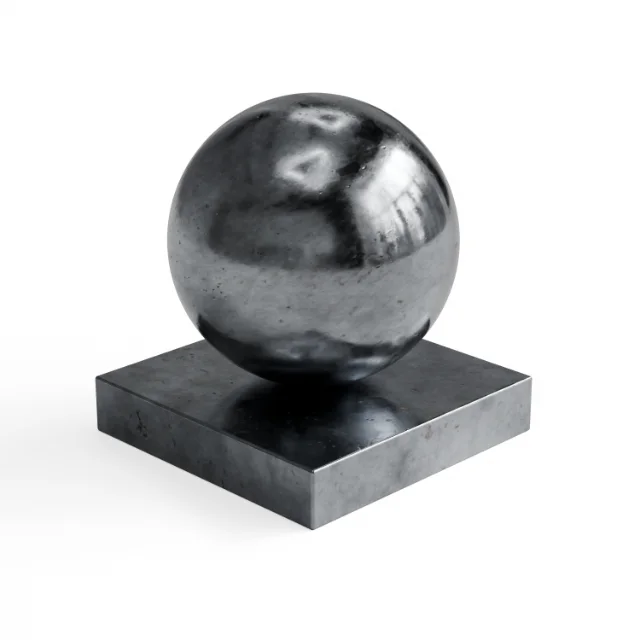 Metal 104 - Dark silver scuffed polished metal — Hero view