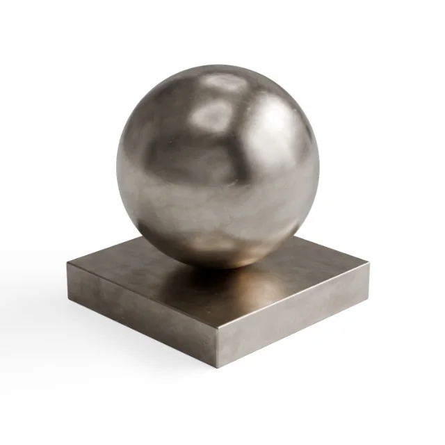 Metal 191 - Warm grey softly brushed metal — Hero view