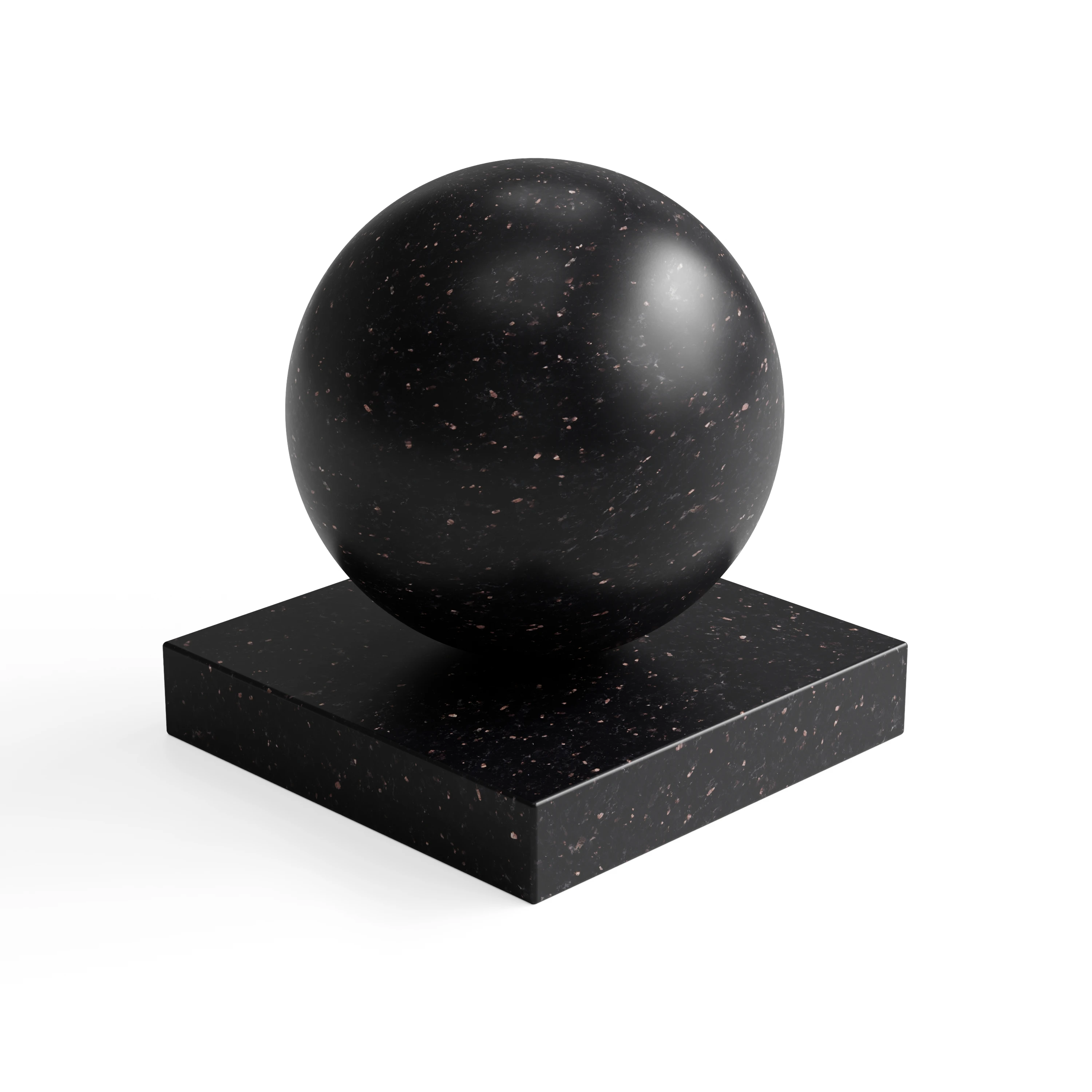 Marble 32 - Black stone with subtle mineral flecks — Hero view