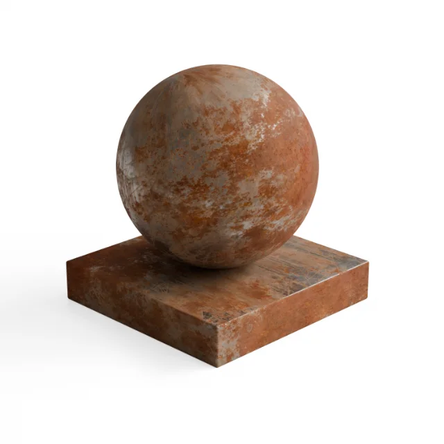 Metal 180 - Orange rust metal with grey patches — Hero view